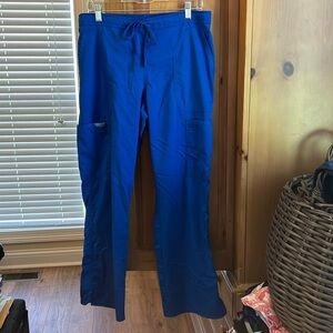 Royal blue Women's scrub pants, side slit, size M 🩺👖🏥⚕️